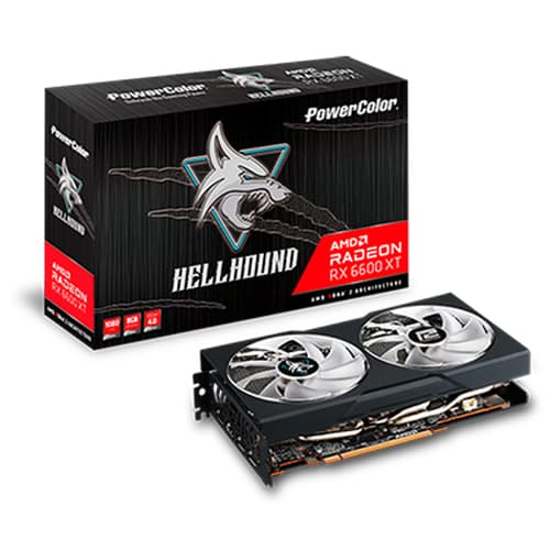 PowerColor Helhound RX 6600 XT OC 8GB Gaming Graphics Card
